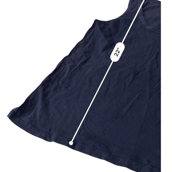 Athleta Blue ORGANIC Daily  Sleeveless Tank Top Size XS - Picture 8 of 9
